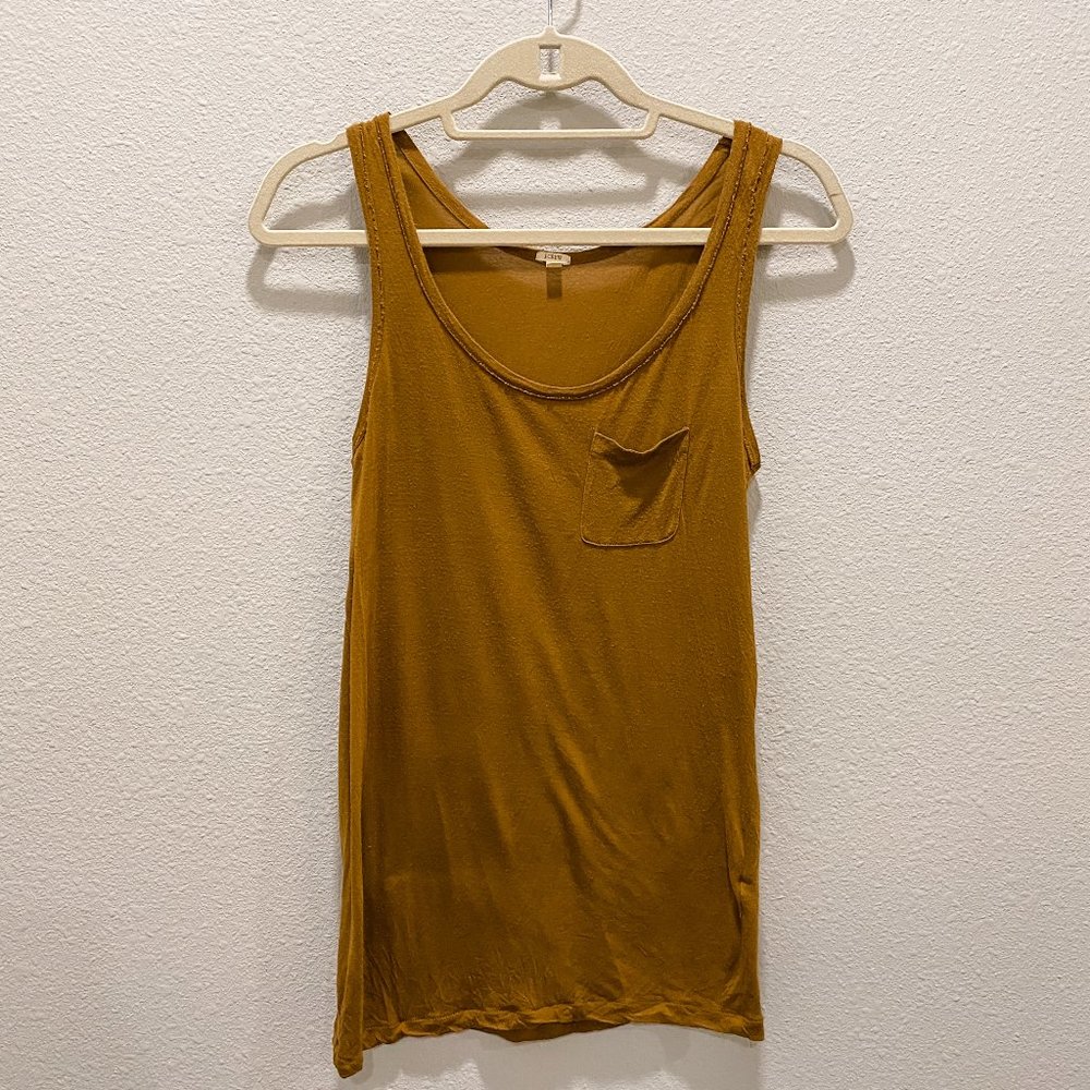 J.CREW Vintage Tank With Pocket S
